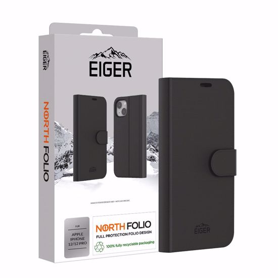 Picture of Eiger Eiger North Folio Case for iPhone 12/12 Pro in Black